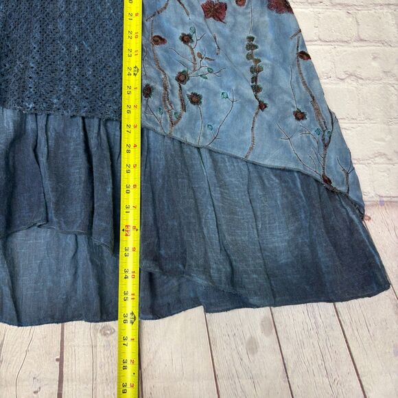 Exclusively for Signals Floral Blouse Top Shirt Size 3X Embroidered Boho C002 -3 - Picture 3 of 16